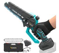 Mini Chainsaw Cordless for Makita 18V,6 Inch Electric Power Chain Saw with 2 Chains,Small Chainsaw with Safety Lock for Tree Trimming,Garden,Wood Cutting Gift for DIY 2026（NO Battery）
