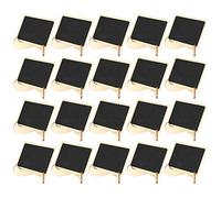 Mini Chalkboard, 2 Set 3.1 x 2in Wood Mini Chalkboard Signs Place Cards Small Rectangle Blackboard Writing Part with Stand for Weddings Parties