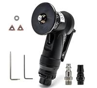 Mini Chamfering Tool 45 Degree Handheld Metal Deburring Trimming Chamfering Machine Pneumatic Beveling Machine, Light Linear Air Chamfer Tool Arc Edge Beveler with Precision Blade Inserts
