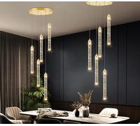 Mini Chandelier Modern Pendant Lights LED Bubble Crystal Kitchen Island Light Fixtures Gold Mini Pendant Lighting for Kitchen Island Dining Room Bedroom Bar Dimmable Ceiling Hanging Lights 2700K 6000K