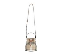 Mini Check Bucket Bag - female - Burberry - Bucket Bags - Beige - ONE SIZE - Bags ONE SIZE