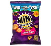 Mini Cheddars Cheese & Red Onion Flavour 90g | Case of 15