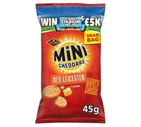 Mini Cheddars Red Leicester Flavour Grab Bag 45g | Case of 30