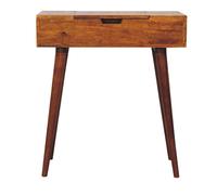 Mini Chestnut Fold Vanity Chest of Drawers