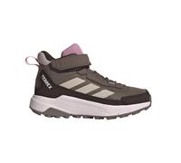 adidas Unisex Kids Terrex Anylander Mid Children Hiking Shoes, Earth strata/Wonder Taupe/Aurora Coffee, 2 UK