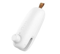 Mini Chip Bag Sealer, 2 in 1 USB Travel Diner Charging - Kitchen Gadget for Food Storage Bag, Snack Shaker Bag, Easy to Leave with Lanyard and Magnet