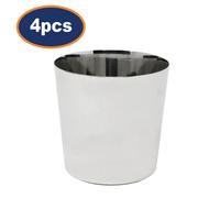 Mini Chip Cup 18/10 Stainless Steel Plain Finish Grunwerg Serving Chips Bowl 4Pc