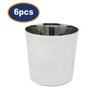 Mini Chip Cup 18/10 Stainless Steel Plain Finish Grunwerg Serving Chips Bowl 6Pc