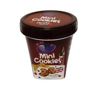 Mini Chocochip Cookies Tub 125g Crunchy Bite-Sized Chocolate Chip Biscuits in Resealable Cup Perfect for Snacking Lunchboxes Sharing Parties Travel Treats and Everyday Enjoyment (Single)