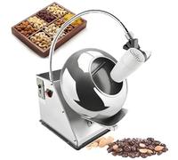 Mini Chocolate Panning Machine, 180w Sugar Coating Pan Table Top,36r/min, Food Industries Coating Machine,3-6kg/H,for Food Industry, Including Stand