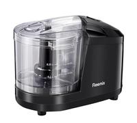 Mini Chopper, 0.75 Litre(1.5-Cup) Dishwasher Safe Bowl, Dices & Purees Fruit & Vegetables Electric Mini Chopper, Removable bowl, lid & blade, Simple one-button operation, 100W (Black)