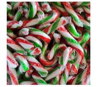 Mini Christmas Peppermint Flavour Individually Wrapped Candy Canes Sweet 5g - Festive Holiday Sweets - Perfect for Stockings, Parties & Decorations - Bnd (250 x Candy Canes)