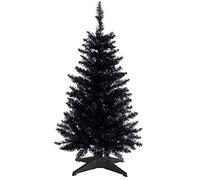 Mini Christmas Tree 3FT Artificial Desktop Xmas Tree for Christmas Halloween Decor with 160 Branch Tips,Black
