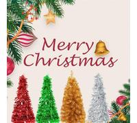 Mini Christmas Tree Artificial Desktop Xmas Tree for Holiday Decor Branch Tips red,green, gold, silver colours