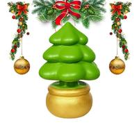 Mini Christmas Tree Decorations Cute Miniature Resin Figures Statue