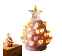 Mini Christmas Tree - Light Up Ceramic Ornament, Nostalgic Holiday Decor