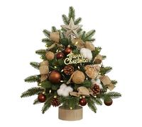 Mini Christmas Tree | Pine with Lights, Mini Christmas Tree with Lights - for Desktop Indoor Decoration Parties Bedroom Living Room Kitchen Office