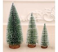 Mini Christmas Tree Set-30cm&25cm&15cm Small Artificial Christmas Tree Tabletop Christmas Tree Snow Covered Tiny Christmas Trees Desktop Christmas Tree