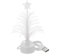 Mini Christmas Tree Usb Connection Led Fiber Optic Xmas Tree Multi Colors Changing Night Light for Home Shopping Mall Bedroom Decor