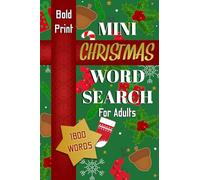 Mini Christmas Word Search For Adults: Holiday Themed Pocket Size Puzzles