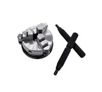 Mini Chuck 3 Jaws Hand-Chuck with Mounting Thread Screw Rod Self-Centering Collet Tool 50mm K01-50