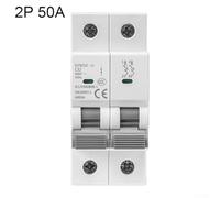 Mini Circuit Breaker 2 Pole, AC 220V 400V 6-63A 6kA MCB with Indicator Function for Overload and Short Circuit Protection, Compact Design for Home Electr(50A)