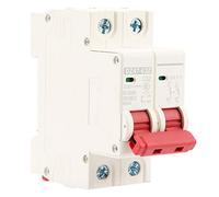 Mini Circuit Breaker, 2P Strong Mini High Sensitivity 6Ka DC Circuit Breaker, Quick Response for Overload Protection Dc Circuit Automatic switch