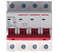 Mini Circuit Breaker 4P Air Switch MCB Short Protection 400V Household (16A)