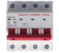 Mini Circuit Breaker 4P Air Switch MCB Short Protection 400V Household (40A)