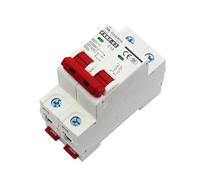 Mini Circuit Breaker, DC Circuit Breaker Din Rail Mount 1P-4P Multiple Voltages & Poles 6-63A for Photovoltaic PV System(6a,DC250V 1P)