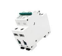 Mini Circuit Breaker, Moulded Case DC Miniature Circuit Breaker 2 Pole 1000V DC/220V Solar Differential Switch(20a)