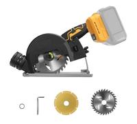 Mini Circular Saw for Dewalt 20V Battery, 12000RPM 4 Inch Small Brushless Circular Saw, Cutting Depth 0.8"(20mm) for Wood, Soft Metal, Plastic, Drywwall, Tile Cuts(No battery)