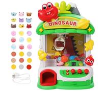 Mini Claw Machine,Arcade Game,Arcade Machine for Kids Timeable with Music,Sweet Dispenser Machine,Candy/Vending Machine Toys ,Egg Twist Toy,Gifts for Girls Boys 3 4 5 6 Years Old,Green