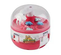 Mini Claw Machine Game,Toy Grabber,Claw Machine Prizes with Mini Dinosaur Figures Claw,Mini Stuff Things That Actually Work, Mini Arcade Game Miniature Novelty Toys for Boys & Girls (Pink)