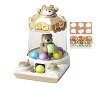 Mini Claw Machine Toy, Kids Prize Grabber Game Gashapon Dispenser Fun Interactive Candy Catcher Machine, Indoor Party Birthday Family Entertainment Game for Boys Girls Teens