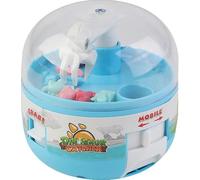 Mini Claw Machine Toy with Mini Dinosaur Figures for Teenagers & Adults, Handheld Arcade Game with Real Working Claw, Novelty Toy for Fun and Entertainment, Ideal Christmas Stocking Stuffer (Blue)