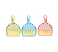 Mini Cleaning Dustpan Kit 6 Piece Set Broom and Dustpan Set Cage Clean Kit for Small Pets Hamster Rat