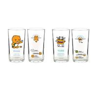 Mini Clear Glasses For Alcohol Drinks Set of 2(soju beer glass 소맥잔 ),Korean Soju Shot Glasses Set Character Soju Beer Glass, Best Gift For Party, Dishwasher Safe Clarity Glassware, Ryan,Tube
