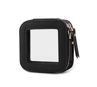 Mini Clear Makeup Bag Small Cosmetic Bags Travel Toiletry Pouch Organizer TSA Approved Make up Case with Zipper(Nero)
