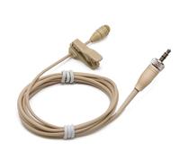 Mini Clip On Microphone Lavaleire Lapel For Rode Wireless Go-Pro Transmitter, 3.5mm Jack Plug Beige 1.2m Cable Condenser Mic