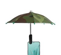 Mini Clip-Ons Phone Umbrella, Adjustable Angle Sun and Rain Shade, Anti-Reflective Uv Phone Visor with Suction Clip for Outdoor Filming, Camping, Watching, 1 Piece