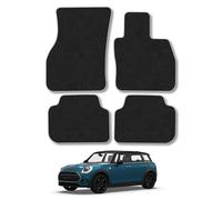 Mini Clubman (2015-2024) Car Mats Accessories Tailored Fit Carpet Floor Mats non Slip Grey Trim Full Coverage Compatible Accessory Front Rear Set Anti Slip Granulated Backing Hand-Finished