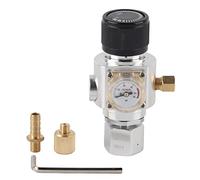 Mini CO2 Gas Regulator Valve High Precision Adjustable Pressure Reducing Valve with PSI Dial Durable Aluminum Construction for Homebrew Soda Water Dispensing