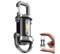 Mini Cob Edc Keychain Flashlight, 2025 New Upgrade Waterproof Mini Torch Key Ring, Usb Rechargeable Pocket Torch, Super Bright, Emergency Small Flashlight for Outdoor, Camping,work,reading,repair