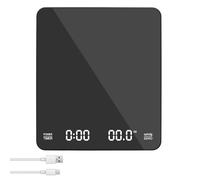 Mini Coffee Scale Portable Digital Coffee Scale with Timer Electronic Espresso Scale Gravity Sensing Digital Kitchen Scale 5.91x5.12x0.88 inch for Jewelry Gemstone Spice Pour Over Espresso Brewing