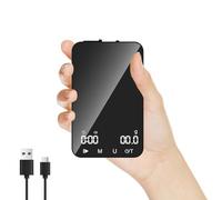 Mini Coffee Scales with Dual Timer, [Upgrade] Diyife 2kg/0.1g Precision Rechargeable Digital Weighing Scales for Espresso with HD LED Display,Glass Top,Portable & Silent,Analytical Lab Balance for Lab