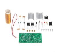 Mini Coil Plasma Speaker Electronic DIY Kit 15W, Coil Music Player with 3.5mm Audio Input for Science Experiments and Education, DC 15