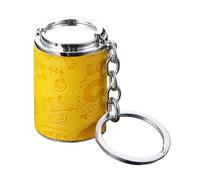 Mini Coin Holder Keychain, 2 in 1 Change Container with Snap Closure, Pocket Coin Money Box, 6 Colors, Multicoloured (Black, Yellow, Green, Pink, Red, Blue), murders