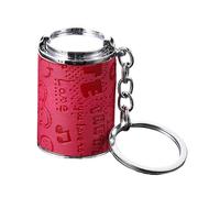 Mini Coin Holder Keychain, 2 in 1 Change Container with Snap Closure, Pocket Coin Money Box, 6 Colors, Multicoloured (Black, Yellow, Green, Pink, Red, Blue), murders