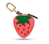 Mini Coin Purse Bag Charm Strawberry, Cute Strawberry Keyring, Bag Pendant Women's with Zip, Mini Purse Women, Key Case with Coin Compartment, Fruit Purse Girls (6.5 x 5.5 cm)